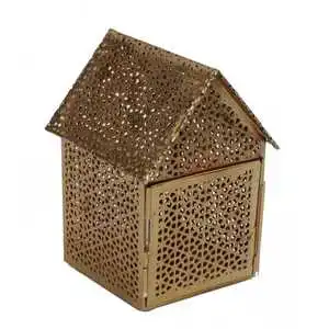 HOME DECORATION ANTIQUE NEW FILIGREE ROUND GOLD HURRICANE LANTERN