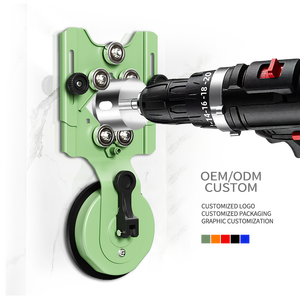 Adjustable Hole Saw Guide Jig Fixture Ceramic Tile Drilling Vacuum Steel Single-head Manual Suction Cup