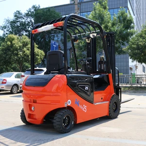 Qualified Compact 2.5tons Hydraulic Seat Driving Pallet Jack Semi Electric Forklift For Logistic Center Handling