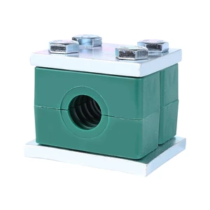 Heavy Duty Twin Pipe Clamp with Welded Base Plateix PipelinesHydraulic Equipment