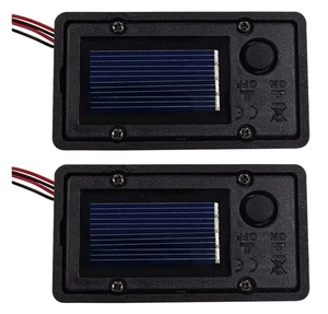 Outdoor Waterproof DIY Garden Lights Solar Lantern Light Replacement Parts Top Solar Panel Battery Small Plastic Box