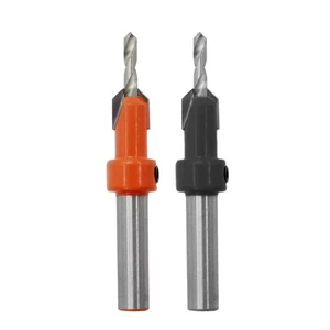 5pcs Countersink Drill Bit Set Woodworking Screws Chamfering Tool 3.5mm X 8mm Hex Shank for Deburring and Wood Hole Drilling