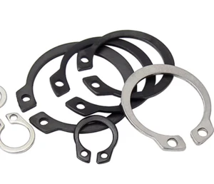 Haosheng-YFN DIN471 65Mn GB894 Steel Shaft Retaining Rings (Type C) with Black Oxide Finish M3-M300 M8 M10 M12 M16 M20 M24