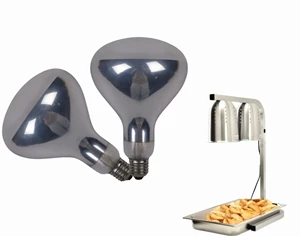 250W R125 High Temperature and Explosion-proof Coating Heat Lamp Bulb Best Commercial Food Warmer Buffet Heat Lamps