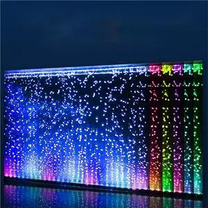 Remote Control LED Bubble Oxygenated Pond Lamp Fish Tank Aquariums RGB Color Temperature IP65 Rated High Brightness Easy