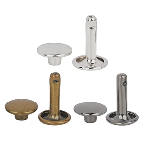 Metal Double Sided Rivets Steel Iron Double Cap Rivet Male Female Rivets For Bag Accessories