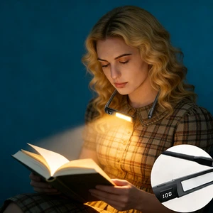 Neck Reading Light High Quality Led Ergonomic Flexible Bedroom Wholesale Customizable Hands Free Hanging Design Usb Study