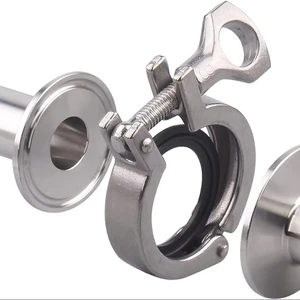 China Factory Stainless Steel 304 Sanitary Pipe Fitting Tri Clamp with Flange and Gasket