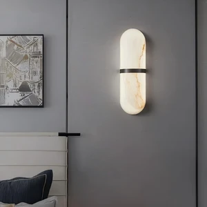 Decorative Wall Lamps for Home Decor Led Lighting Indoor Bedroom Living Room Wall Lamp Modern Marble Wall Lamp