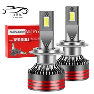 JHS OEM 65W High Low Beam H1 H3 H4 H7 H11 9004 9005 9006 Waterproof 6000k Headlamp M8 Pro LED Headlight Bulbs for Universal Car