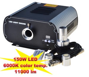 150W Big Power Rgbw Color Changing Twinkle Fiber Optic LED Light Illuminator for Waterfall Curtain Light and Pool Star Light