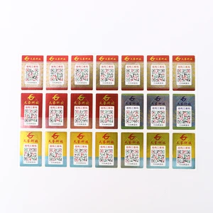 Factory Newest Custom Adhesive Top Quality Anti-counterfeiting Paper Hologram Sticker Secured Label Making Qr Code