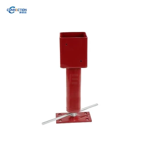 Adjustable Stainless Steel Heavy-duty Telescoping Basement Floor Jack with 1-10T Capacity Mechanical Lifting Screw Jack