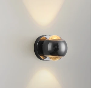 Modern Minimalist LED Wall Lamp for Outdoor Rotatable Background Decorative Lighting for Living Room Bedroom Bedside Wall Decor