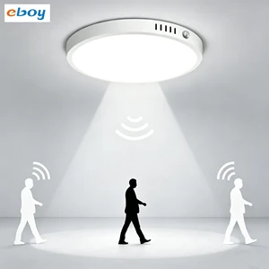 18W Radar Motion Sensor LED Smart Ceiling Lights Fixture 8Inch microwave motion sensor l Hallway Closet Laundry Porch Stair