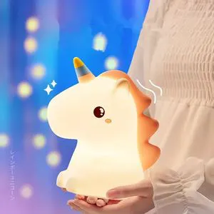 Home Decoration Soft Silicone Night Light Kid Gift Colorful Patting Lamp USB Rechargeable Bedroom Bedside Atmosphere Lamp