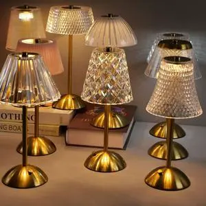 New Design Flexible LED Touch Control Battery-Powered Dimmable Table Lamp Cordless Decorative Night Light Home Indoor Use Warm