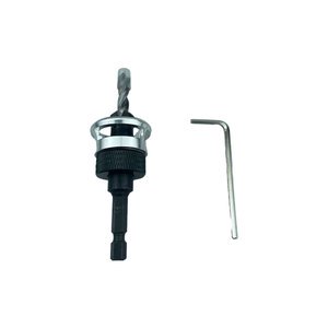 Adjustable Countersink Drill Bit Carbide Tipped 82 Degree Countersink With Aluminum Adjustable Depth Stop