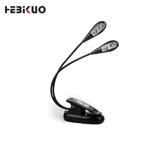 HEBIKUO PD12 Double LED Lamp Clip for Sheet Music Stand Light