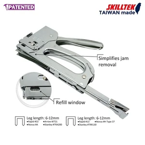 2 in 1 All Metal Staple Gun W157mm Compact Size with 3 Functions Refill Window DIY & Industrial Grade OEM Available
