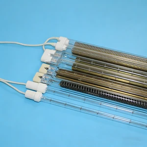 Medium Wave Infrared Heating Lamp with Carbon Fiber 300W-6000W 110V/220V/380V CE Certified for Wood Furniture & Timber Drying