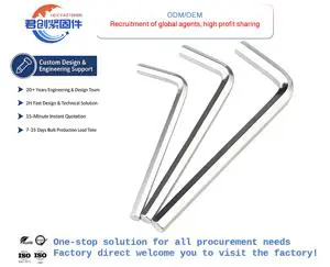 High Quality DIN911 Carbon Steel Hexagon Socket Screw Wrench For M10 Bolts Socket Head With M4 Thread Din Standard