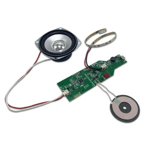 Multi-Function Music Desk Lamp PCBA Solution with Wireless Charging & for Speaker for Smart Home Appliances HSC5091