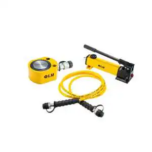 Industrial Single Acting Low Height Hydraulic Cylinder & Manual Pump Set