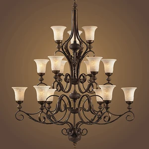 American retro industrial style lighting living room chandelier