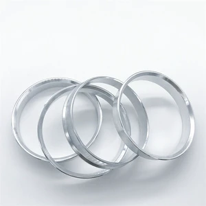 Factory Wholesale High Quality New Aluminum Alloy Silver Wheel Hub Center Ring Set 4 Various Sizes 60.1-73.1 for All Cars
