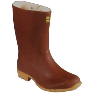 STIVALI IN GOMMA NATURALE CALANDRATA TRONCHETTO Col. Marrone Mis. 42