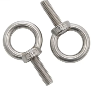 DIN 580 Standard Heavy Duty Lifting Eye Bolt High Tensile Threaded Fastener for Construction Lifting and Machinery Rigging