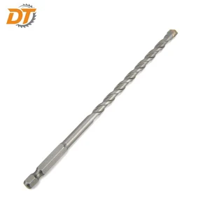 DT Masonry Drill Bit Tungsten Carbide Tip 1/4 Inch Quick Change Hex Shank Multipurpose Drill Bit