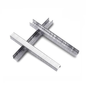 U-Shaped Code Galvanized Steel Sofa Staple 1010J Smooth Shank Type U-Nails