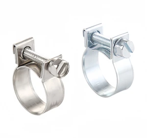 Mini Industrial Stainless Steel Adjustable Worm Drive Gear Pipe Clamp