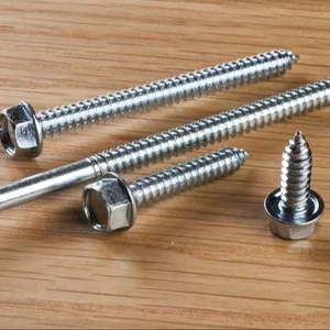 Self Tapping Screws Hex Head Zinc Plated Diameter 6.3mm