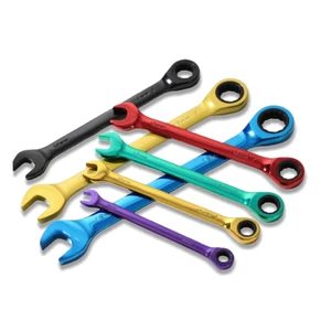 8-19mm High Quality CRV Customized Colorful Dual-purpose Quick Ratchet Hand Wrench Open Wrench