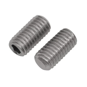 A2 Stainless DIN 913 / ISO 4026 Hex Socket Set Screws with Flat Point