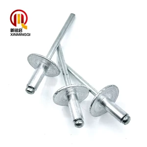 DIN7337 Open-End Impact Rivets Zinc Plated Round Head Solid Rivet Aluminum Steel Stainless Steel Pop Blind Rivets Class 4.8 6.8