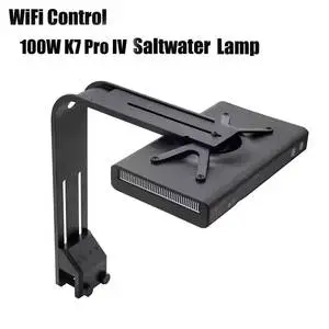 Noo-Psyche K7 PRO IV 100W Full Spectrum WiFi Sunrise Sunset Programmable Saltwater Aquarium LED Light for Marine Fish Tank