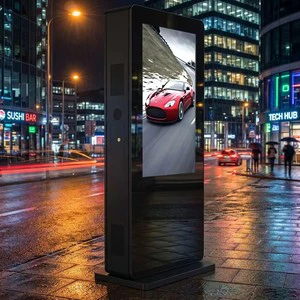 Outdoor LED Tube DC Powered Floor Standing High Brightness IP65 Weatherproof Billboard For Schools Buildings Parks