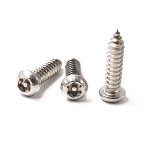Tamper Proof Screw OEM Custom Stainless Steel Button Head Torx Self Tapping Thread Security Screw