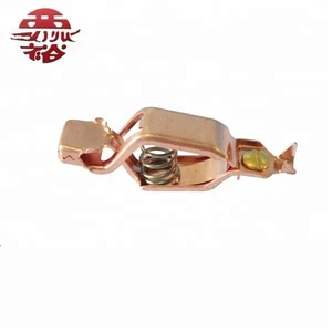 YUHUA 75Amps Metal Solid Copper Battery Clip Alligator Clip Battery Clip With Colorful Boots Yh45 Clip