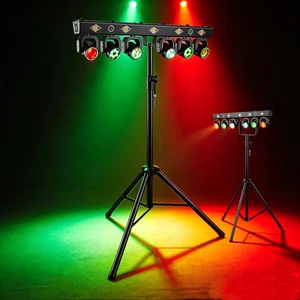 New Portable RGBW Stage Light Music Lighting System Beam Strobe Gobo Derby Laser Effect Moving Head DJ Disco Party Lights