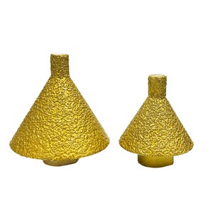 AINESEN 38mm 50mm Diamond Brazing Opening Hole Chamfering Drill Bits for M10 Grinder for Marble Quartz Tile Brick Stone