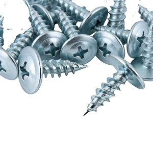 Galvanized Industrial Grade Self Tapping Screws Wafer Head Carbon Steel