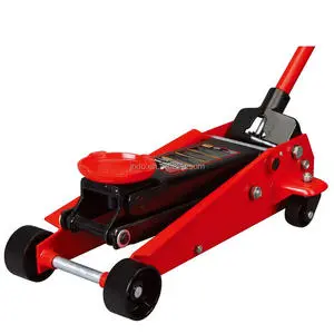 Hydraulic Floor Jack 5T Steel Double Pumps Lifting Car Tools 4 Wheels Trolley for SUV VAN Middle Truck