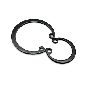 Factory Price Carbon Steel Black Shafts External Circlips Retaining Rings