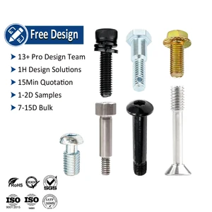 High Tensile Strength Steel Grade 12.9 DIN912 Zinc Plated Plain Finish Hex Socket Cap Allen Head Bolts M2-M10