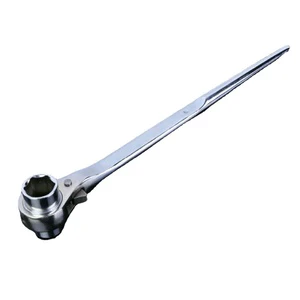Wholesale Tapering Tail Ratchet Wrench Spray Painted Surface Color Optional Scaffolding With Curved Tail Ratchet Socket Wrench